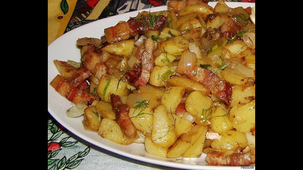 Картофель, запеченный с беконом